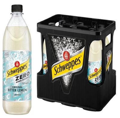 Schweppes Bitter Lemon Zero 6x1,0 PET Mehrweg