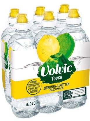 Volvic Touch Zitronen/Limette 6x0,75 PET Sportcap Einweg