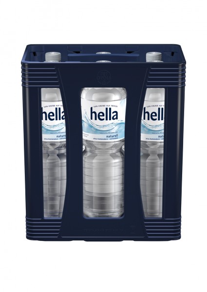 Hella naturell 6x1,5 PET Einweg Kasten (M)