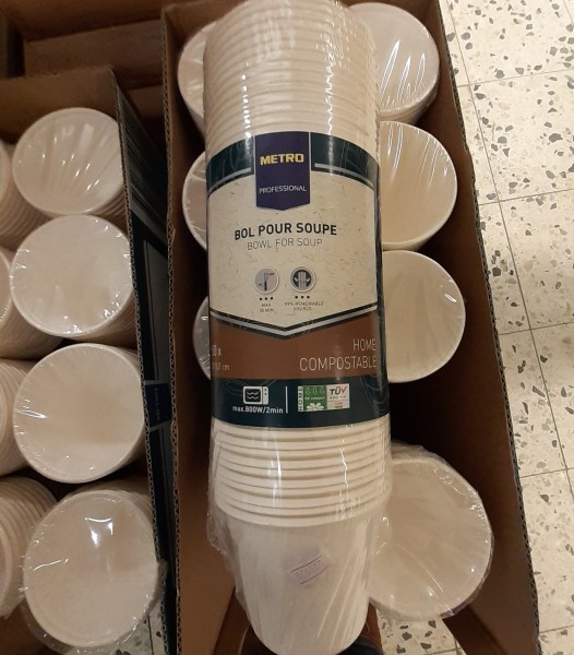 Papstar Suppenschüssel kompostierbar 50x450 ml (M)