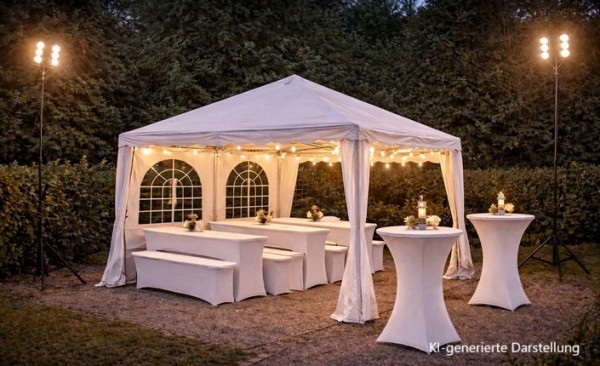 Miet-Partyzelt 4 x 4 mtr. incl. Anlieferung