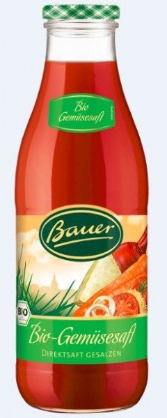 Bauer Bio Gemüsedirektsaft 6x0,98 Mehrweg