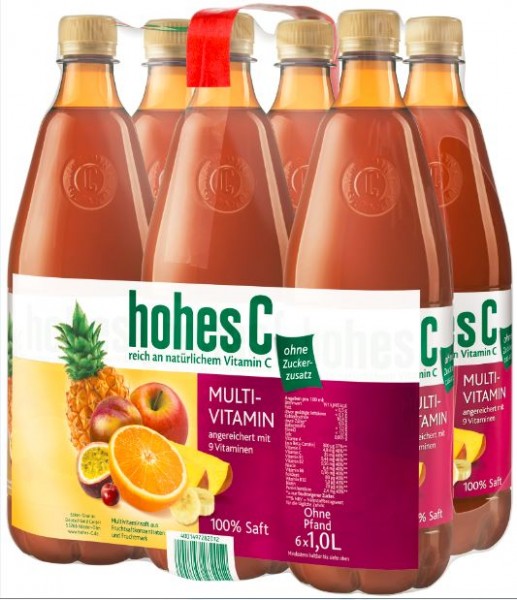hohes C Multivitamin 6x1,0 PET Einweg