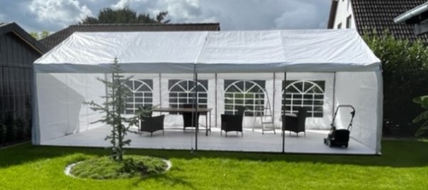 Miet-Partyzelt 4 x 8 mtr. incl. Anlieferung