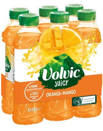 Volvic Juicy Orange-Mango 6x0,5 PET Einweg
