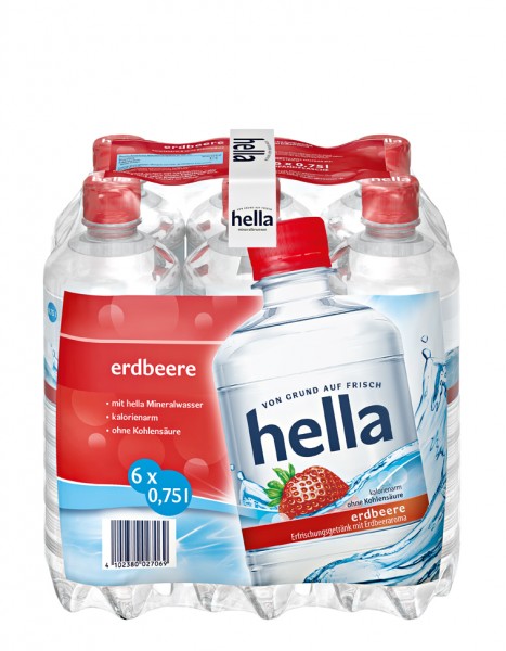 Hella Nearwater Erdbeere 6x0,75 PET Einweg
